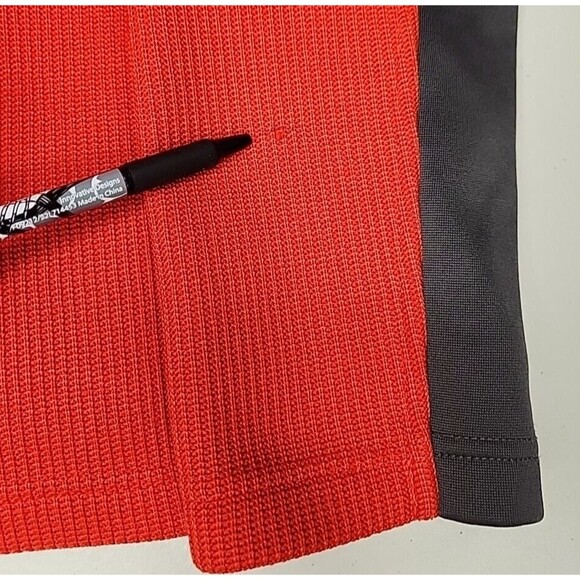Spyder Outbound Quarter Zip Core pullover Sweater Orange/Gray - Men's Size S - Picture 7 of 8